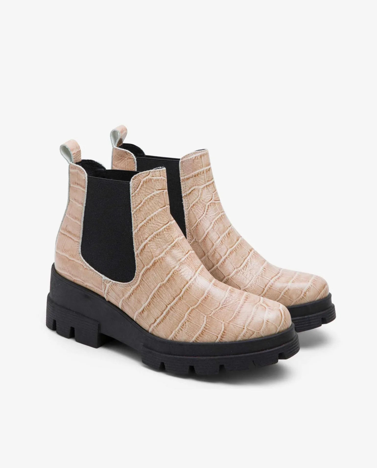 Abotinado Elastico Napa Coco Rosa