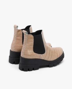 Abotinado Elastico Napa Coco Rosa