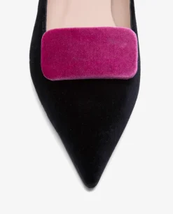 Adorno Para Zapato Terciopelo Rosa