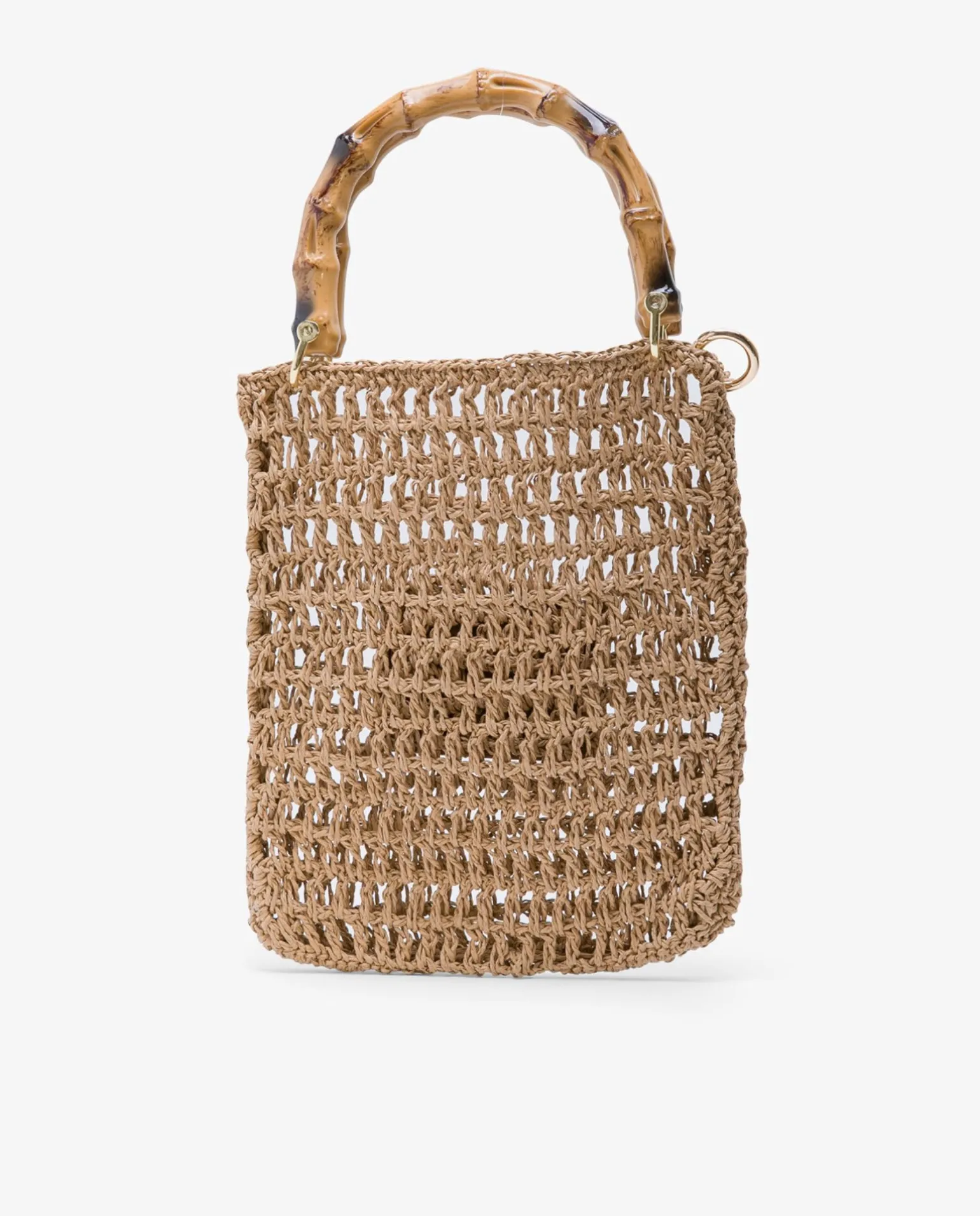 Bandolera Bambu Rafia Marron