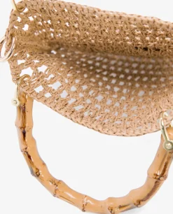 Bandolera Bambu Rafia Marron