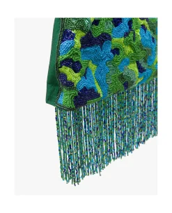 Bandolera Cuentas Leopardo Verde