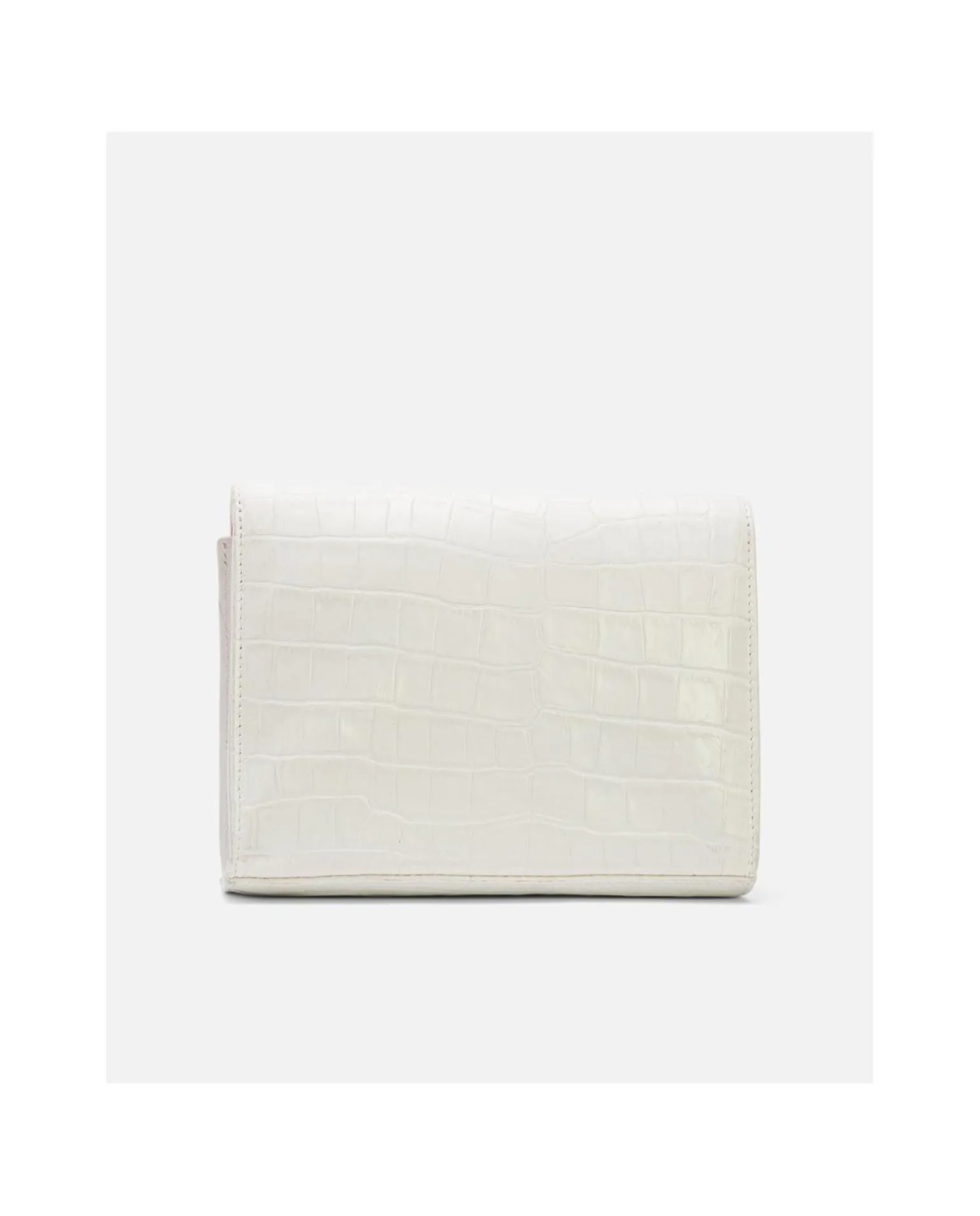 Bandolera Mini Logo Cuple Napa Coco Blanco