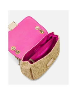 Bolso Caja Pequeno Rafia Beig