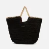 Bolso Capazo Rafia Negro