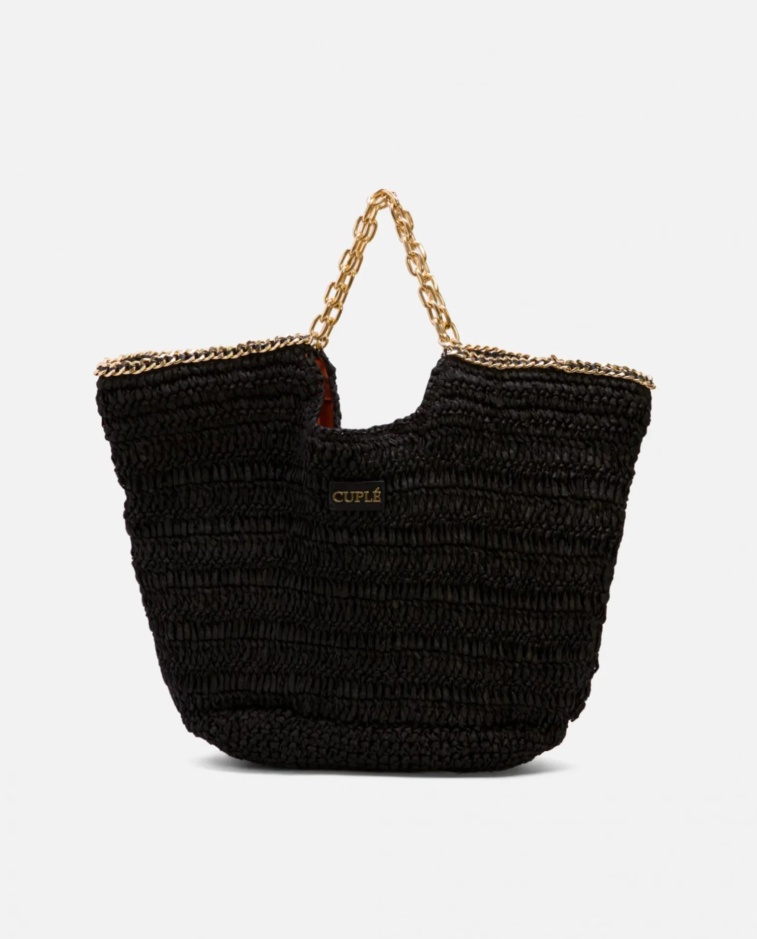 Bolso Capazo Rafia Negro