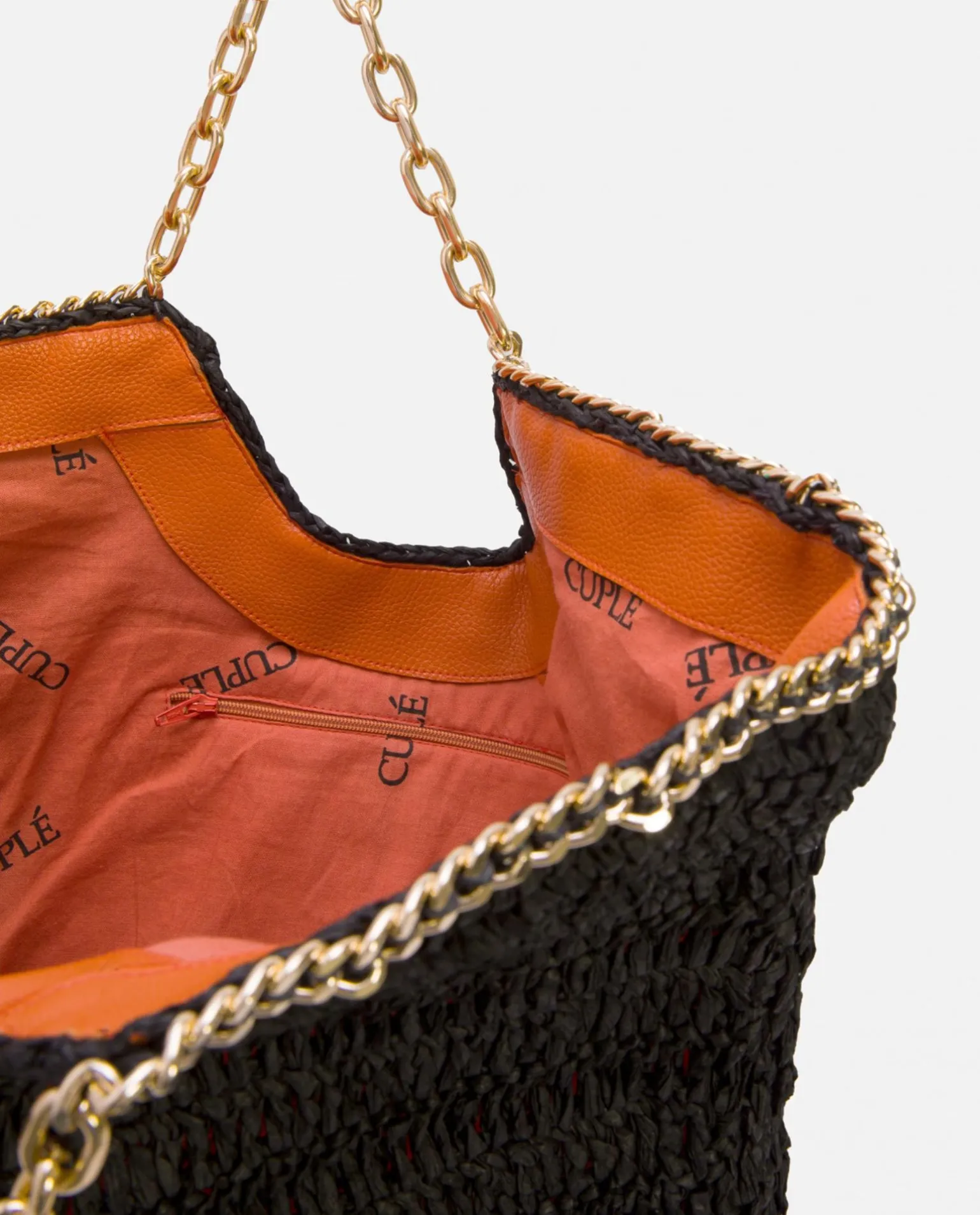 Bolso Capazo Rafia Negro