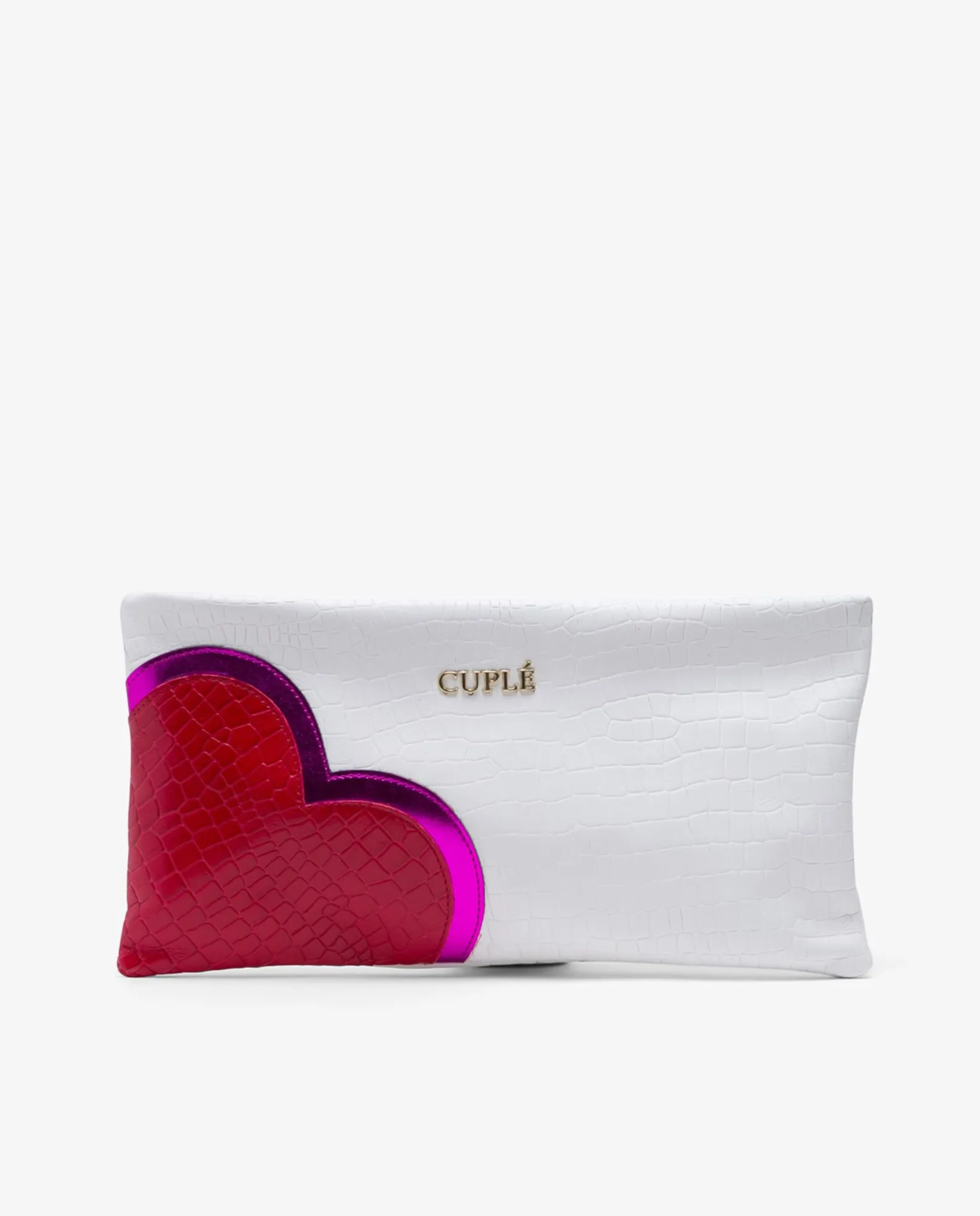 Bolso Corazon Napa Coco Blanco
