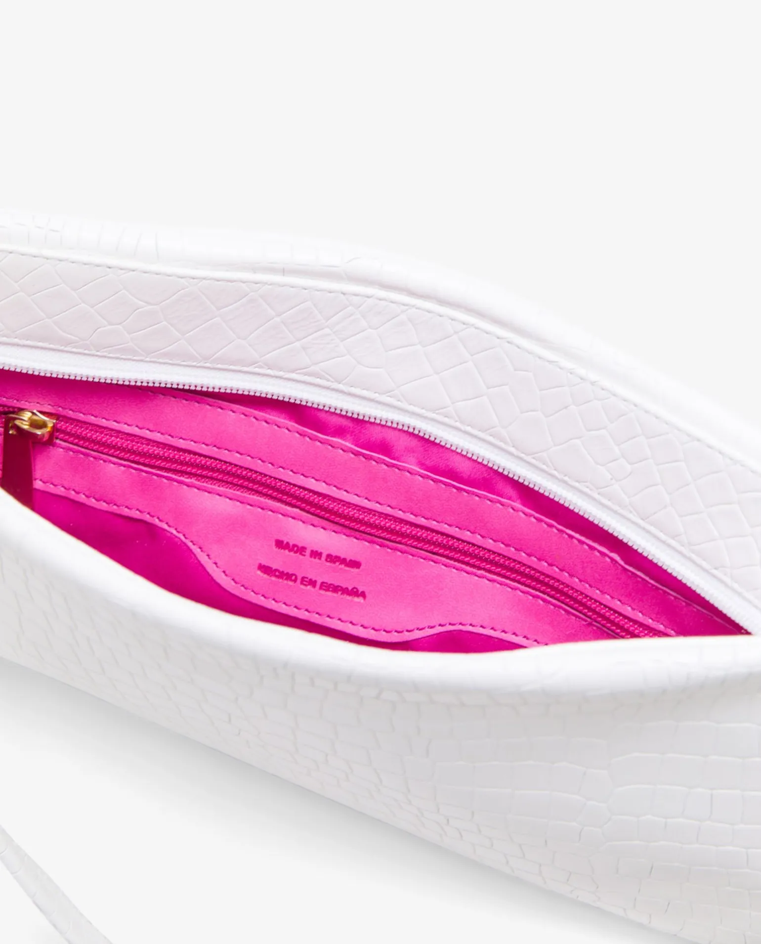 Bolso Corazon Napa Coco Blanco