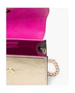 Bolso Cruzar Piel Oro