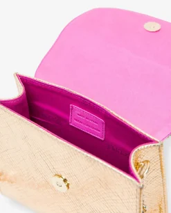 Bolso Cruzar Serpiente Oro