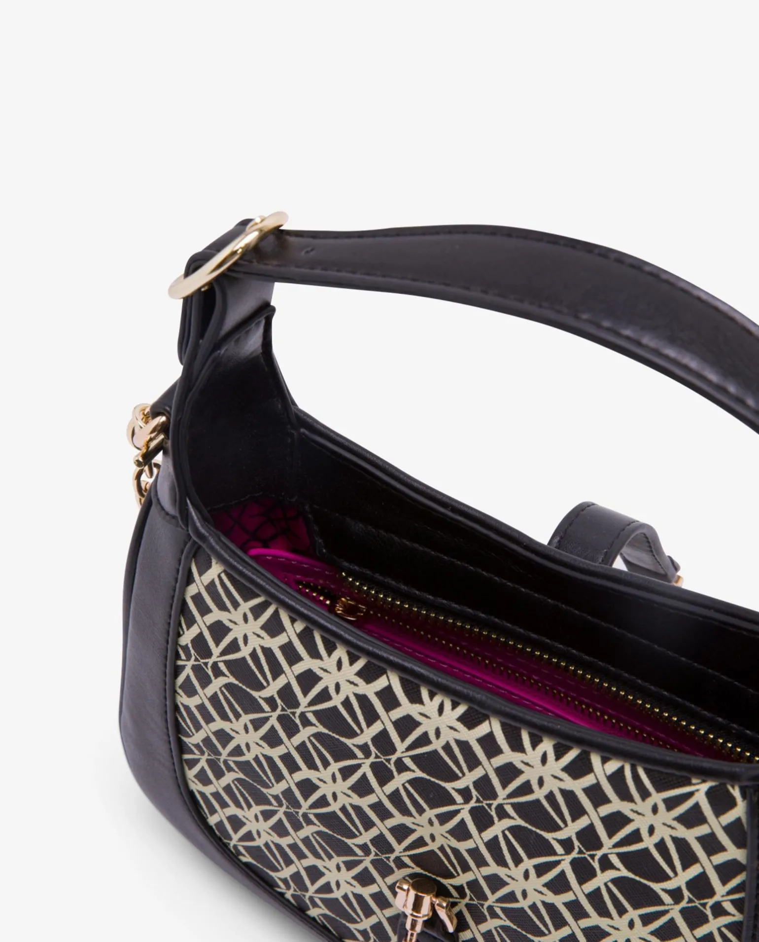 Bolso Hombro Tecnopiel Monogram