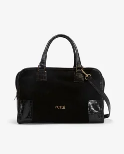 Bolso Rectangular Serraje Negro