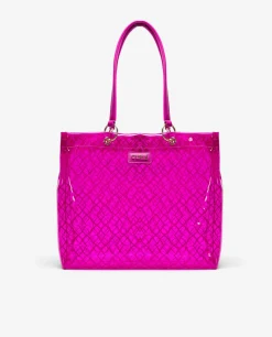 Bolso Tote Vinilo Fucsia