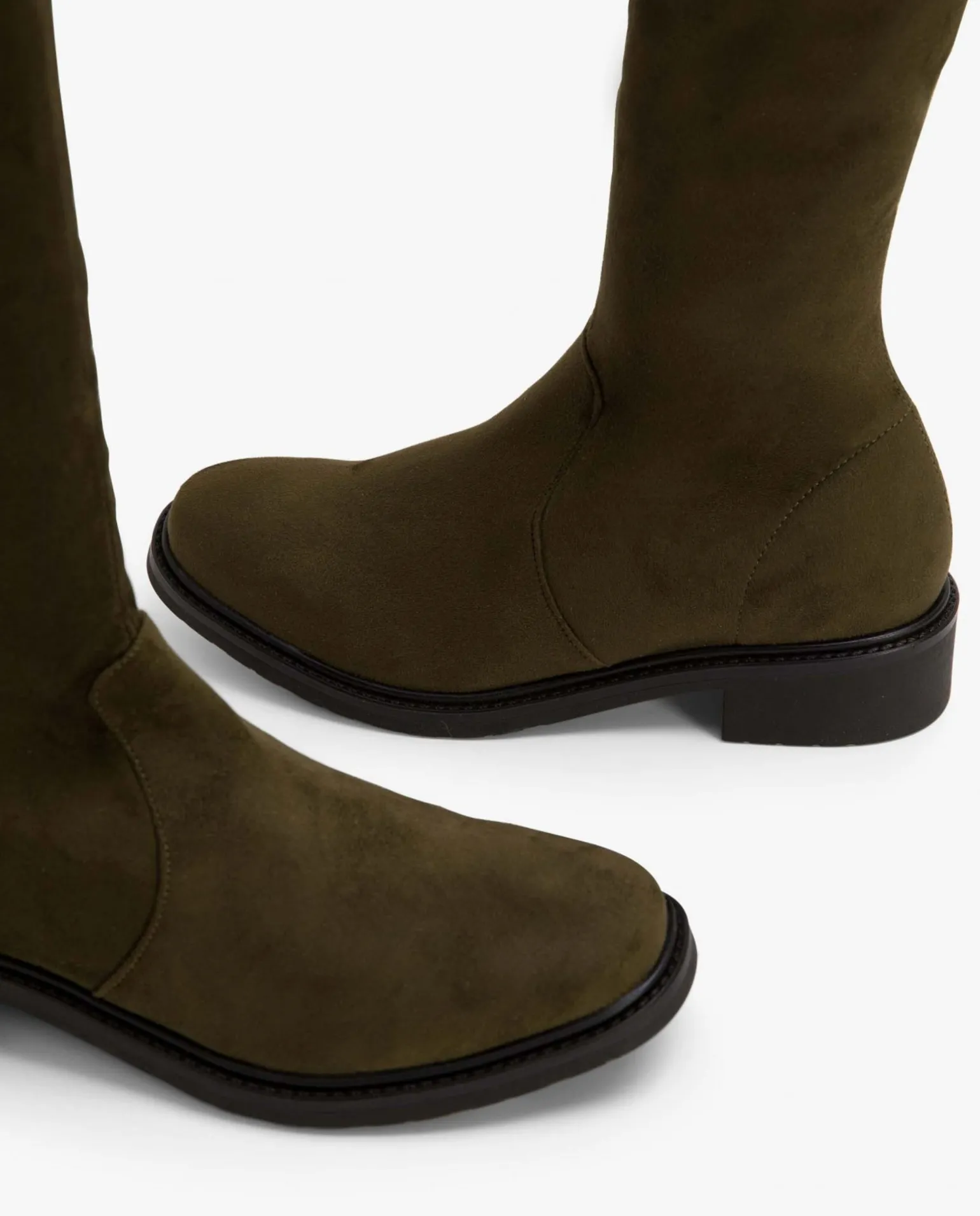 Bota Alta Ultrasuede Strech Verde