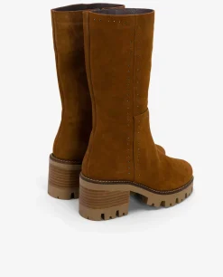 Bota Microtachas Serraje Cuero