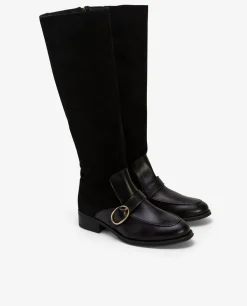 Bota Montar Serraje Negro