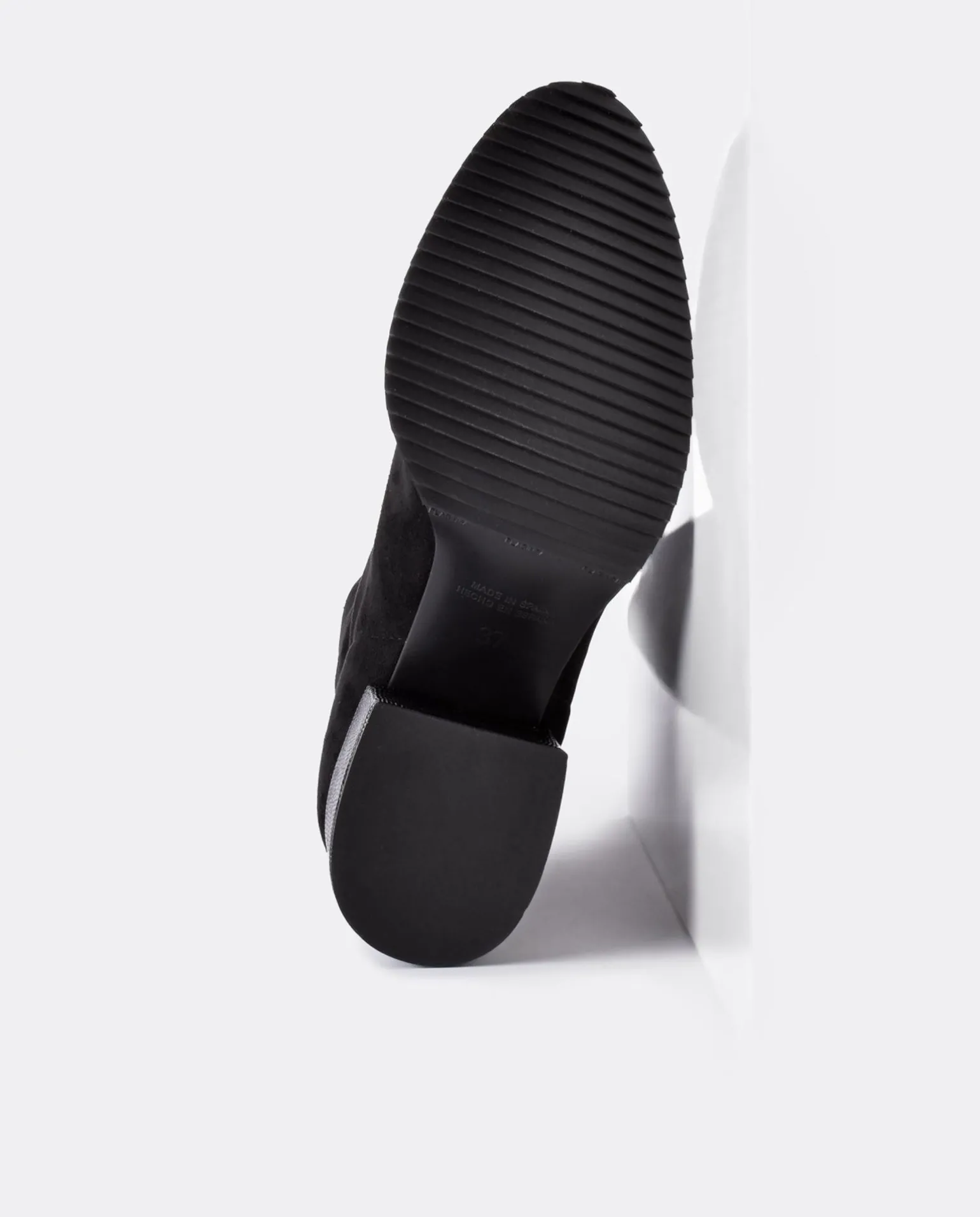 Bota Mosquetera Strech Ultrasuede Strech Negro