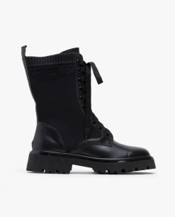 Botin Cordones Napa Negro