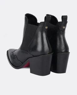 Botin Cow Boy Napa Negro