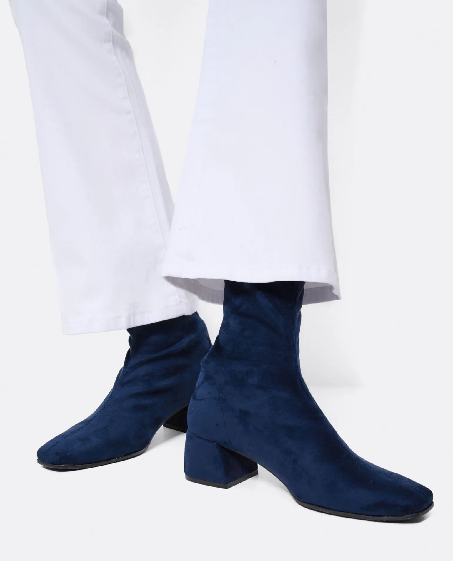 Botin Ultrasuede Strech Marino