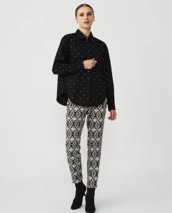 Camisa Brillantes Algodon Negro