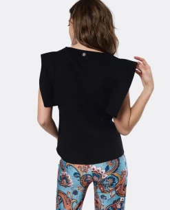 Camiseta Geometrica Punto Negro