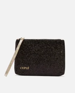 Cartera Glitter Negro