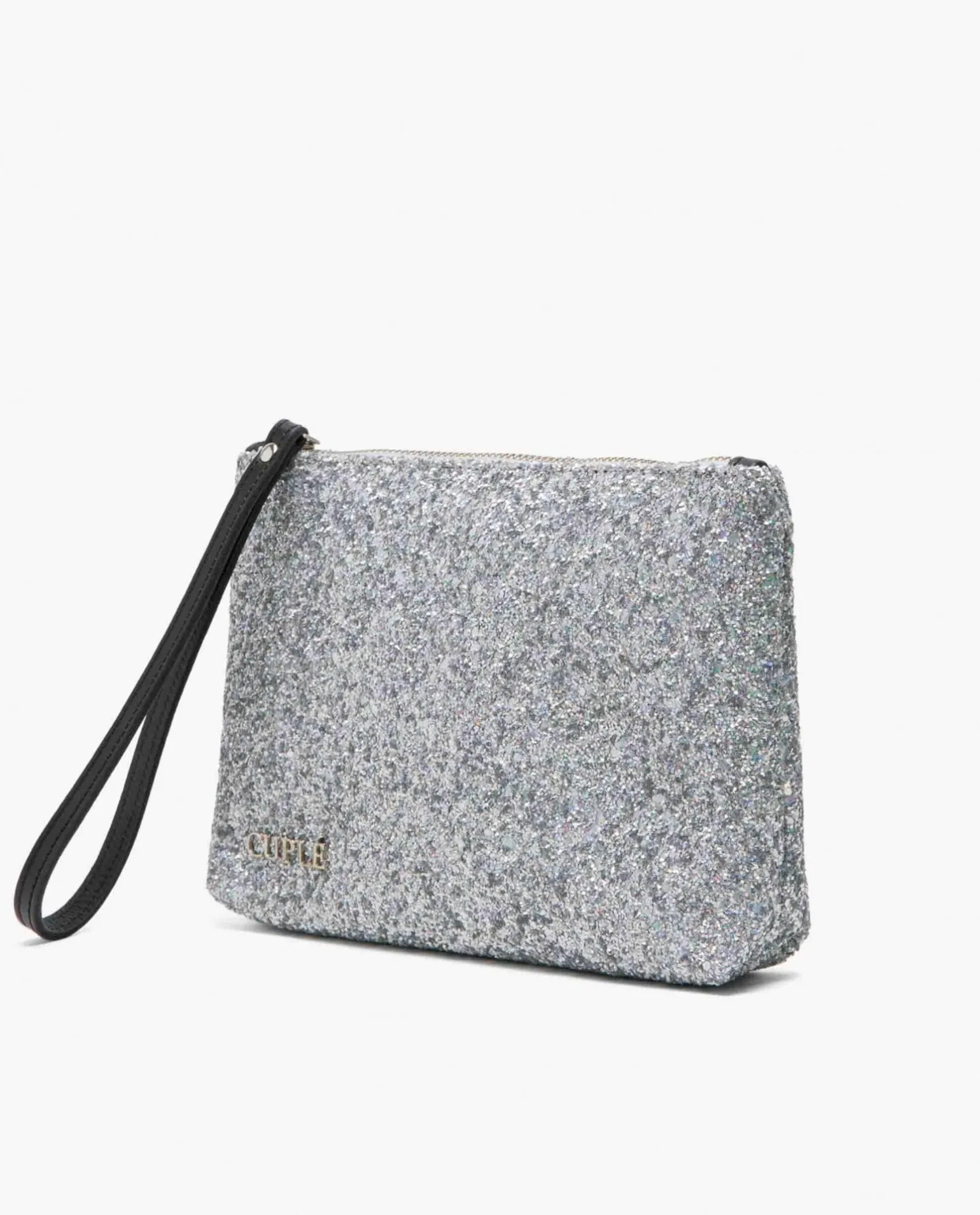 Cartera Glitter Plata