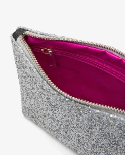 Cartera Glitter Plata