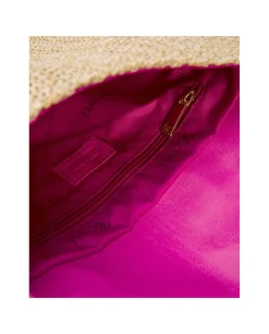 Cartera Mano Rafia Beig