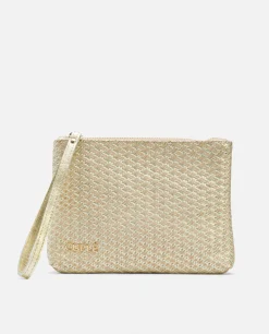 Cartera Trenzado Oro