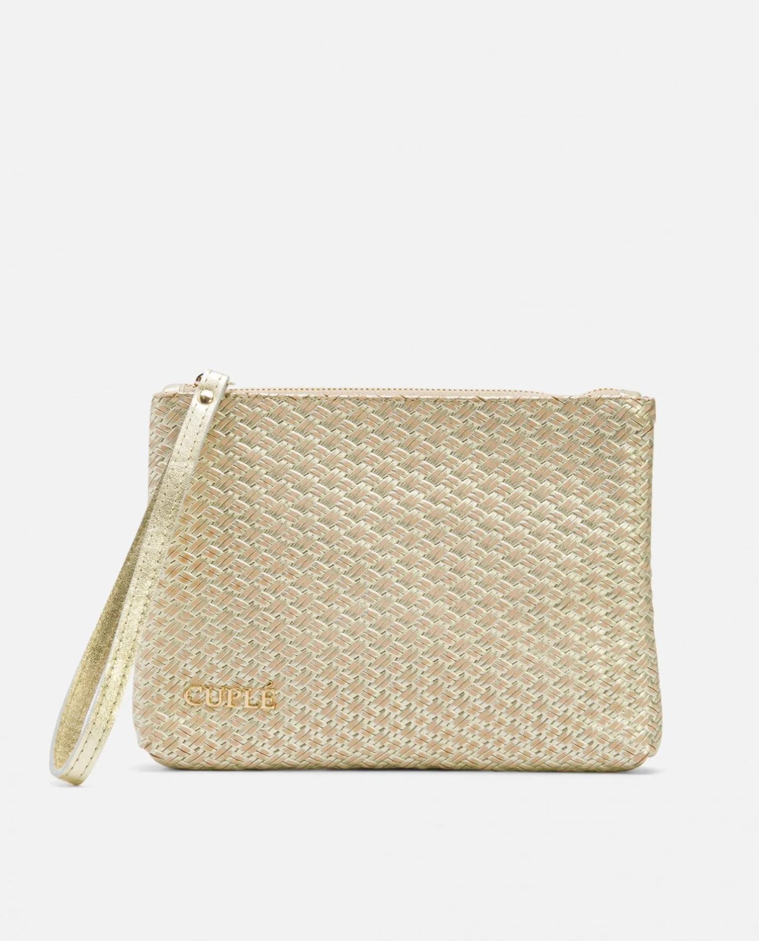 Cartera Trenzado Oro