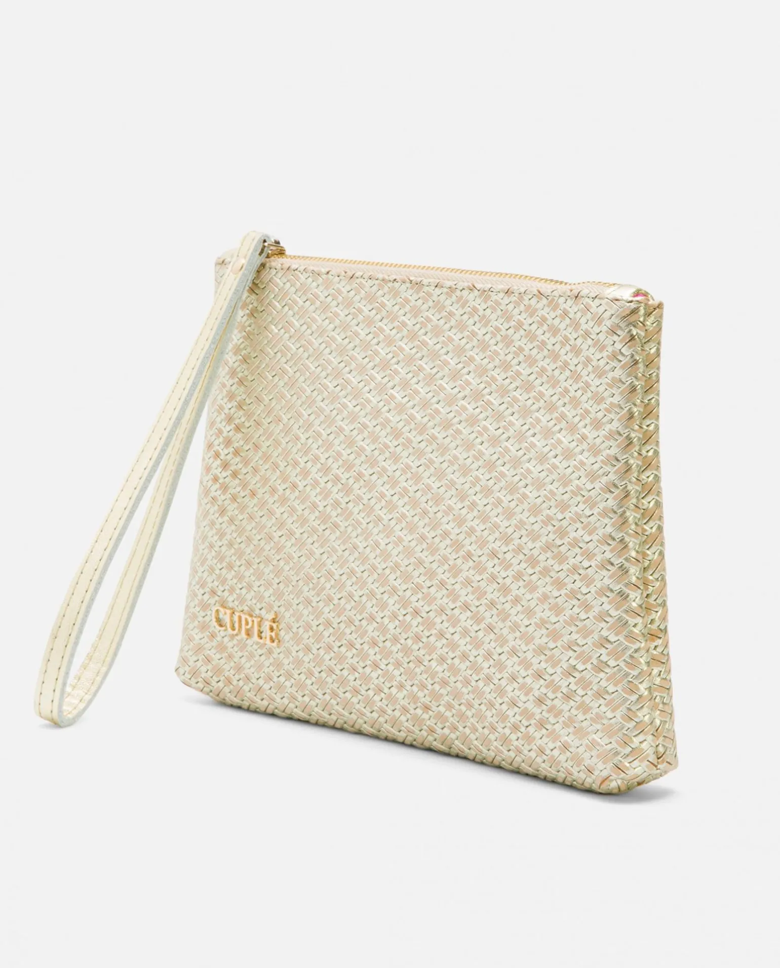 Cartera Trenzado Oro