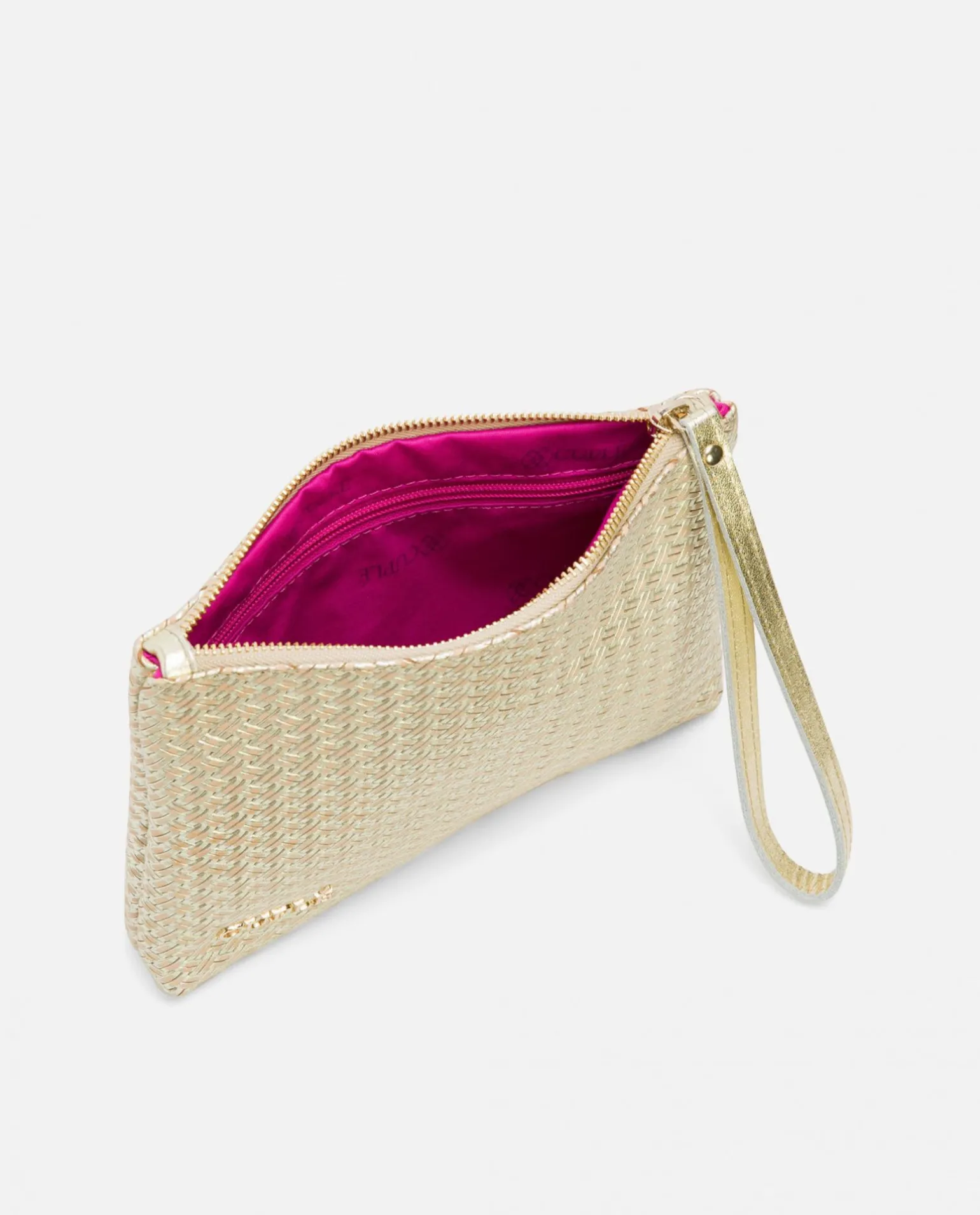 Cartera Trenzado Oro