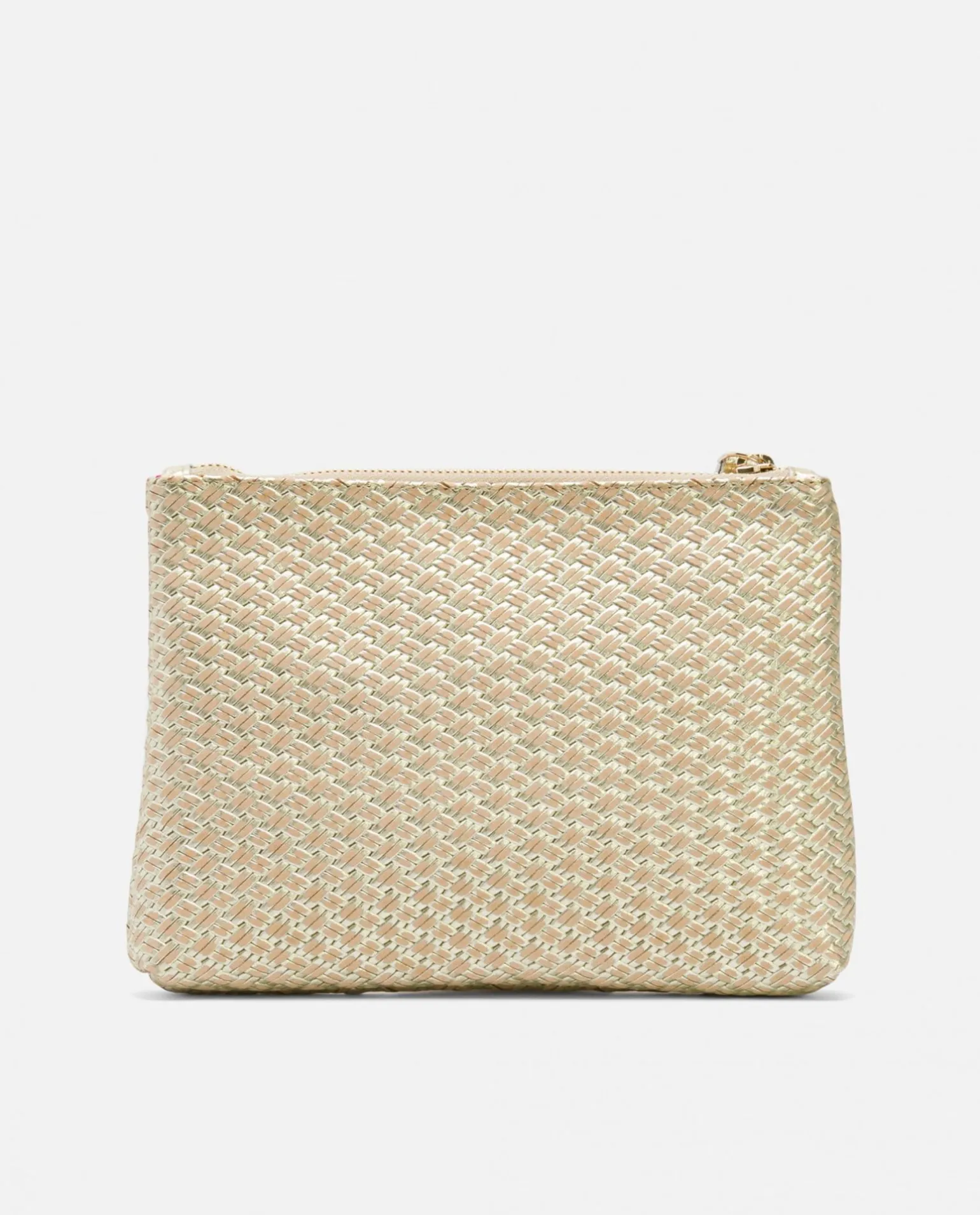 Cartera Trenzado Oro