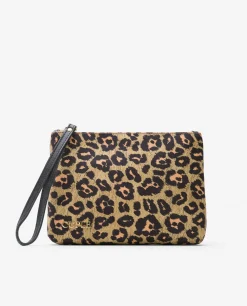 Cartera Ultrasuede Animal Print