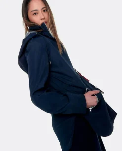 Chaqueta Corta Con Capucha Tecnico Marino