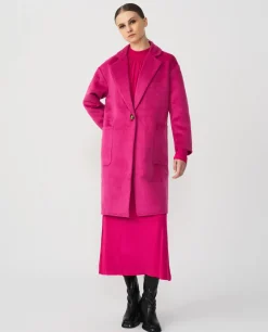 Chaqueta Larga Pano Fucsia