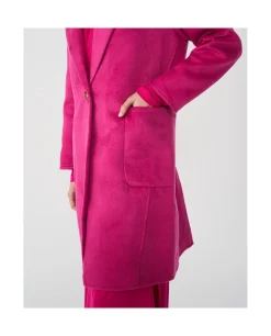 Chaqueta Larga Pano Fucsia