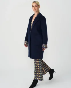 Chaqueta Larga Pano Marino