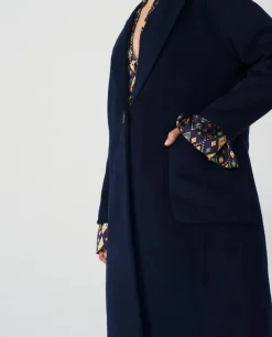 Chaqueta Larga Pano Marino