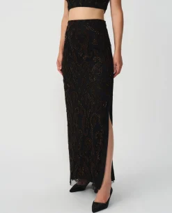 Conjunto Top Falda Gasa Negro