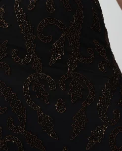 Conjunto Top Falda Gasa Negro