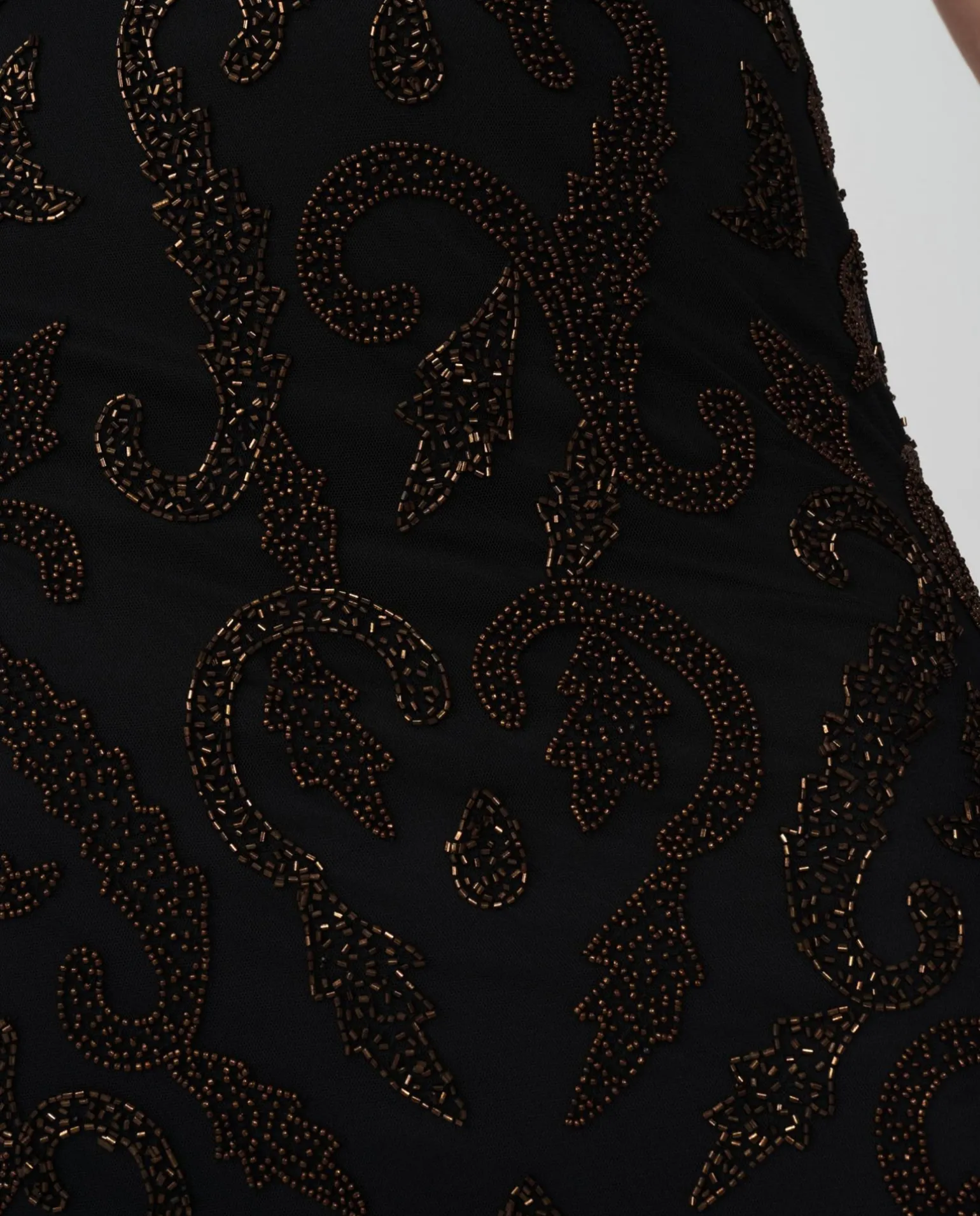 Conjunto Top Falda Gasa Negro