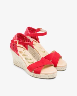 Cuna Cruzada Talon Serraje Rojo