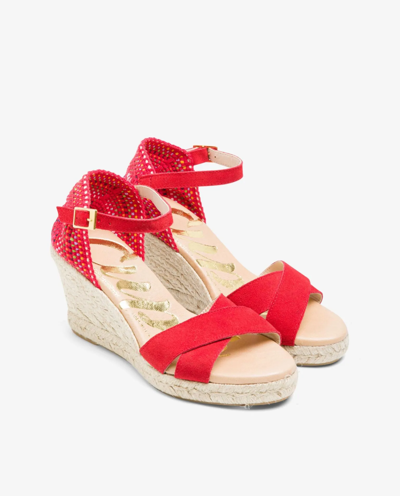 Cuna Cruzada Talon Serraje Rojo