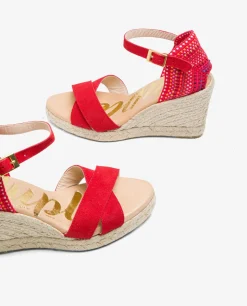 Cuna Cruzada Talon Serraje Rojo