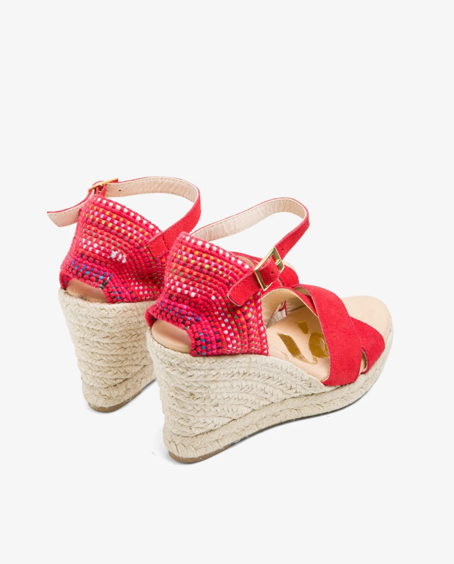 Cuna Cruzada Talon Serraje Rojo