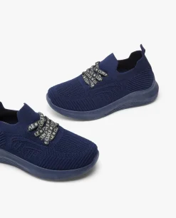 Deportivo Calcetin Textil Marino